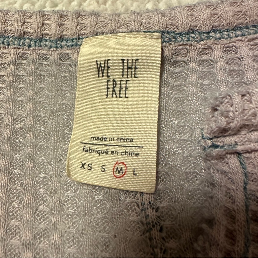 Free People Dahlia Thermal Long Sleeve Top - Lavender - Picture 8 of 12